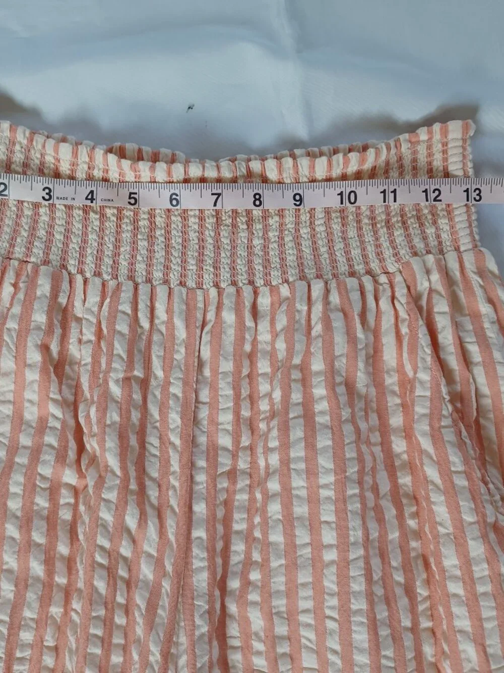 Roller Rabbit Womens Tianna Top And Pants Set Fringe Coral Stripe CoverUp Size M